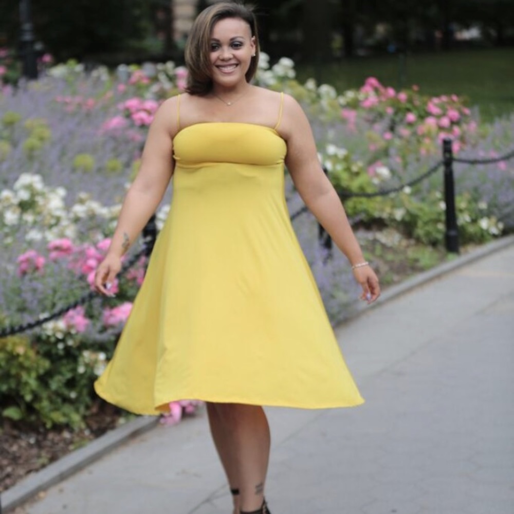 Knee length dress